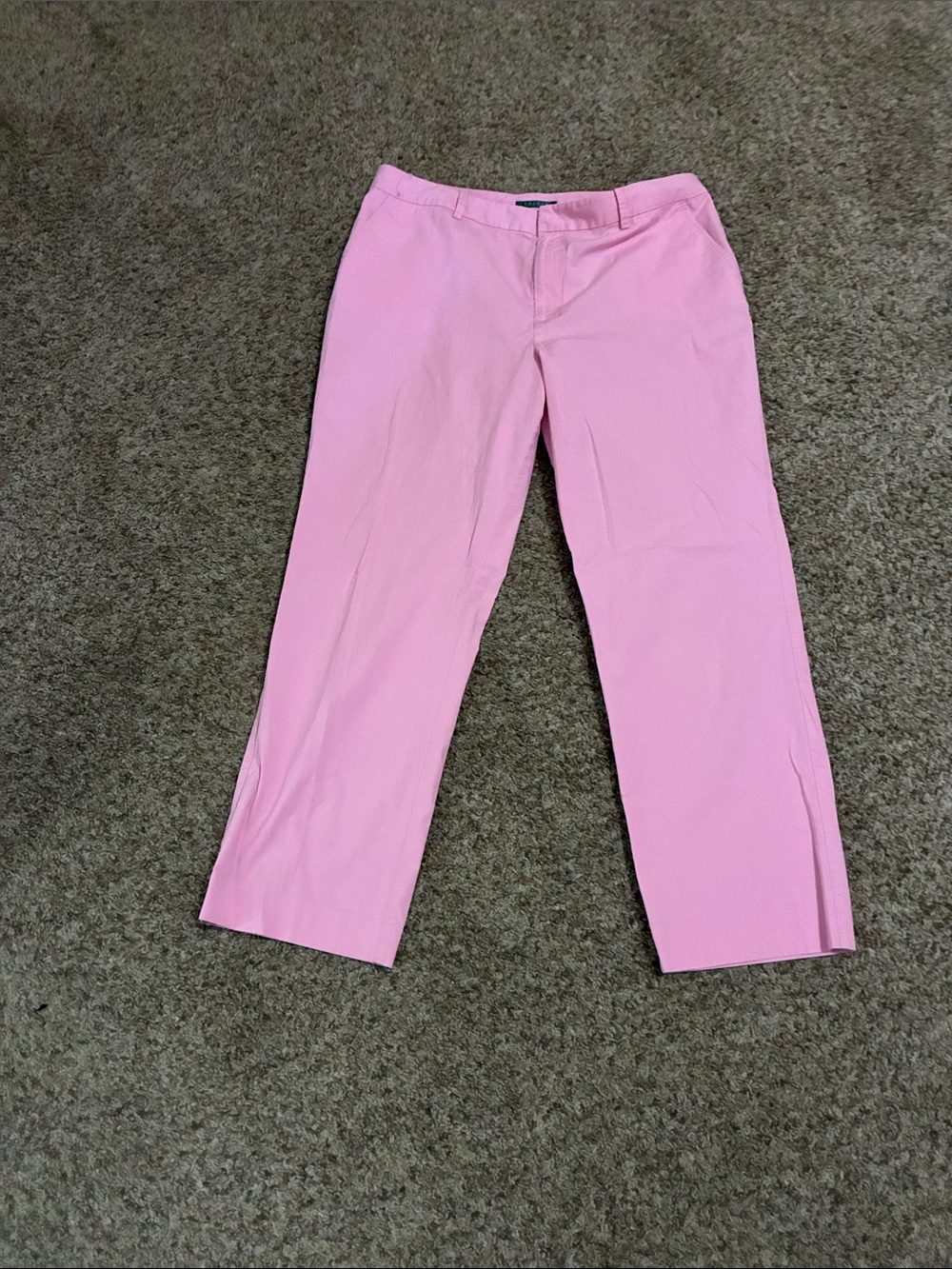 Lauren Ralph Lauren Light Pink Straight-Leg Chinos